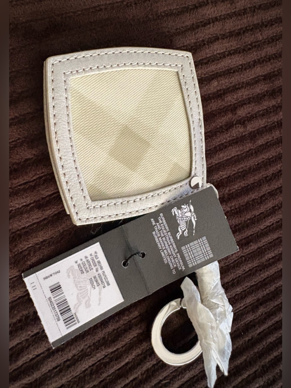 Burberry Nova Check Print Keychain Holder NWT